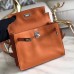 Hermes Kelly Danse Handmade Bag In Orange Swift Leather