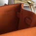 Hermes Kelly Danse Handmade Bag In Orange Swift Leather