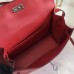 Hermes Kelly Danse Handmade Bag In Red Swift Leather
