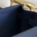Hermes Kelly Danse Handmade Bag In Blue Swift Leather