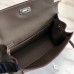 Hermes Kelly Danse Handmade Bag In Taupe Swift Leather