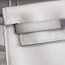 Hermes Kelly Danse Handmade Bag In White Swift Leather