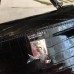 Hermes Kelly Mini II Handmade Bag In Black Alligator Crocodile