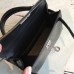 Hermes Kelly Mini II Handmade Bag In Black Alligator Crocodile