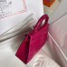 Hermes Kelly Mini II Handmade Bag In Rose Red Alligator Crocodile