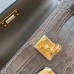 Hermes Kelly Mini II Handmade Bag In Taupe Alligator Crocodile