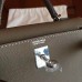 Hermes Kelly Mini II Handmade Bag In Taupe Epsom Leather