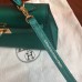 Hermes Kelly Mini II Handmade Bag In Malachite Epsom Leather