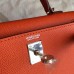 Hermes Kelly Mini II Handmade Bag In Orange Epsom Leather