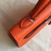 Hermes Kelly Mini II Handmade Bag In Orange Epsom Leather