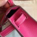 Hermes Kelly Mini II Handmade Bag In Rose Tyrien Epsom Leather