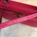 Hermes Kelly Mini II Handmade Bag In Rose Tyrien Epsom Leather