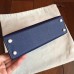 Hermes Kelly Mini II Handmade Bag In Sapphire Epsom Leather