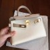 Hermes Kelly Mini II Handmade Bag In Beton Epsom Leather
