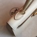 Hermes Kelly Mini II Handmade Bag In Beton Epsom Leather
