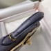Hermes Kelly Mini II Handmade Bag In Gris Agate Ostrich Leather
