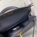 Hermes Kelly Mini II Handmade Bag In Gris Agate Ostrich Leather