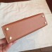 Hermes Kelly Mini II Handmade Bag In Gold Swift Calfskin