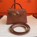 Hermes Kelly Mini II Handmade Bag In Gold Swift Calfskin