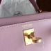 Hermes Kelly Mini II Handmade Bag In Rose Dragee Swift Calfskin