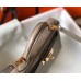 Hermes Kelly Mini II Handmade Bag In Grey Crocodile Embossed Leather