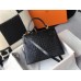 Hermes Kelly 25cm Handmade Bag In Black Embossed Crocodile Leather