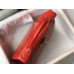 Hermes Kelly 25cm Handmade Bag In Red Embossed Crocodile Leather