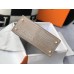 Hermes Kelly 25cm Handmade Bag In Taupe Embossed Crocodile Leather