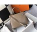 Hermes Kelly 25cm Handmade Bag In Taupe Embossed Crocodile Leather