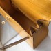 Hermes Kelly 25cm Handmade Bag In Yellow Embossed Crocodile Leather