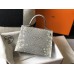 Hermes Kelly 25cm Handmade Bag In Ombre Embossed Natural Lizard