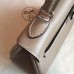 Hermes Kelly 25cm Retourne Handmade Bag In Grey Swift Leather