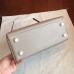 Hermes Kelly 25cm Retourne Handmade Bag In Grey Swift Leather
