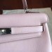 Hermes Kelly 25cm Retourne Handmade Bag In Rose Dragee Swift Leather