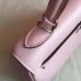 Hermes Kelly 25cm Retourne Handmade Bag In Rose Dragee Swift Leather