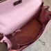 Hermes Kelly 25cm Retourne Handmade Bag In Rose Dragee Swift Leather
