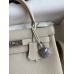 Hermes Kelly Retourne 25 Handmade Bag In Craie Clemence Leather