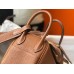 Hermes Lindy Mini Bag In Gold Clemence Leather GHW