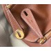 Hermes Lindy Mini Bag In Gold Clemence Leather GHW