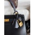 Hermes Kelly Sellier 25 Handmade Bag In Black Box Calfskin