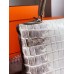 Hermes Kelly Retourne 25 Handmade Bag In Himalaya Crocodile Niloticus Skin