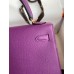 Hermes Kelly Sellier 25 Handmade Bag In Anemone Epsom Calfskin