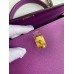 Hermes Kelly Sellier 25 Handmade Bag In Anemone Epsom Calfskin
