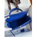 Hermes Kelly Sellier 25 Handmade Bag In Blue France Epsom Calfskin
