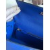 Hermes Kelly Sellier 25 Handmade Bag In Blue France Epsom Calfskin
