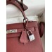 Hermes Kelly Sellier 25 Handmade Bag In Bordeaux Epsom Calfskin