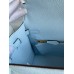 Hermes Kelly Sellier 25 Handmade Bag In Celeste Epsom Calfskin