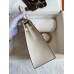 Hermes Kelly Sellier 25 Handmade Bag In Craie Epsom Calfskin