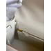 Hermes Kelly Sellier 25 Handmade Bag In Craie Epsom Calfskin