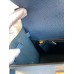 Hermes Kelly Sellier 25 Handmade Bag In Deep Blue Epsom Calfskin